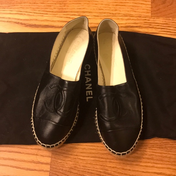 CHANEL | Shoes | Chanel Leather Espadrilles | Poshmark